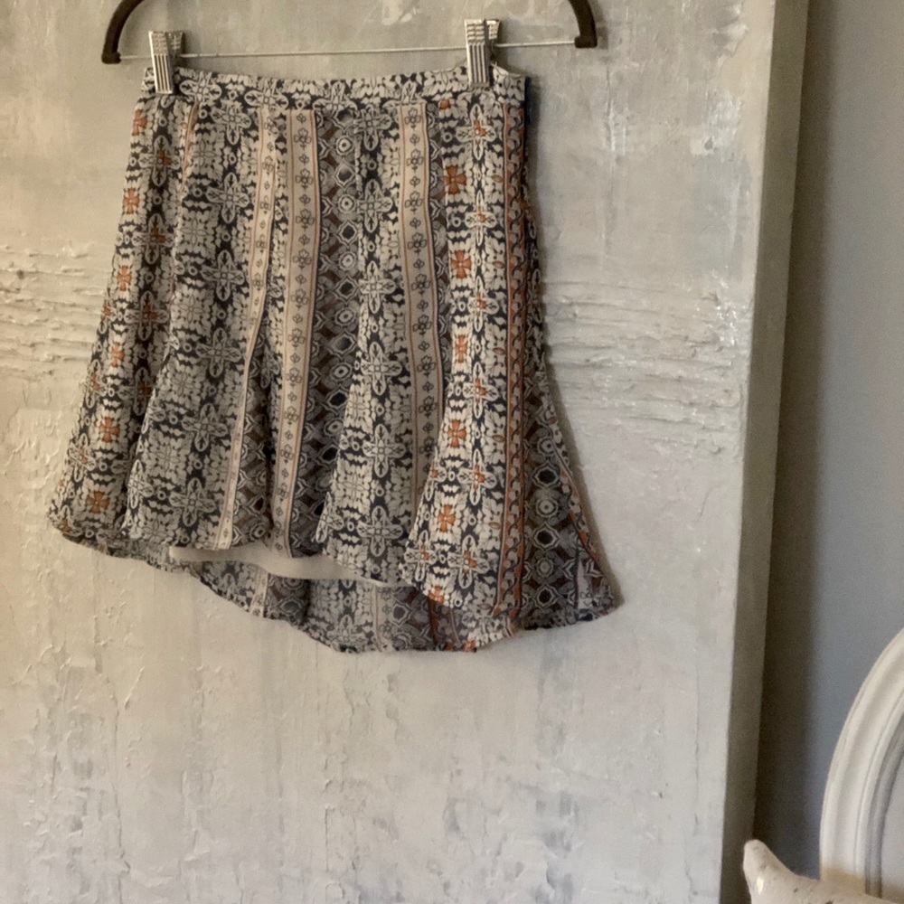 Orange & blue patterned Show Me Your Mumu skirt